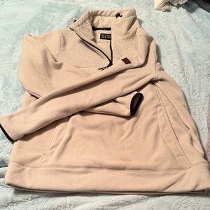 Billabong Cream Half-Zip Sherpa Pullover